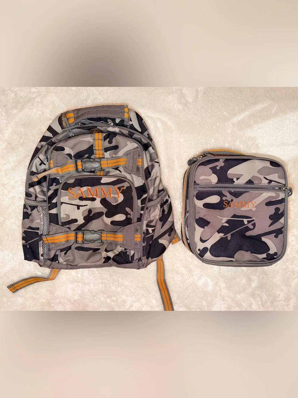 ✨Pottery Barn Kids✨ Backpack and Lunch Bag Set, Monogrammed SAMMY